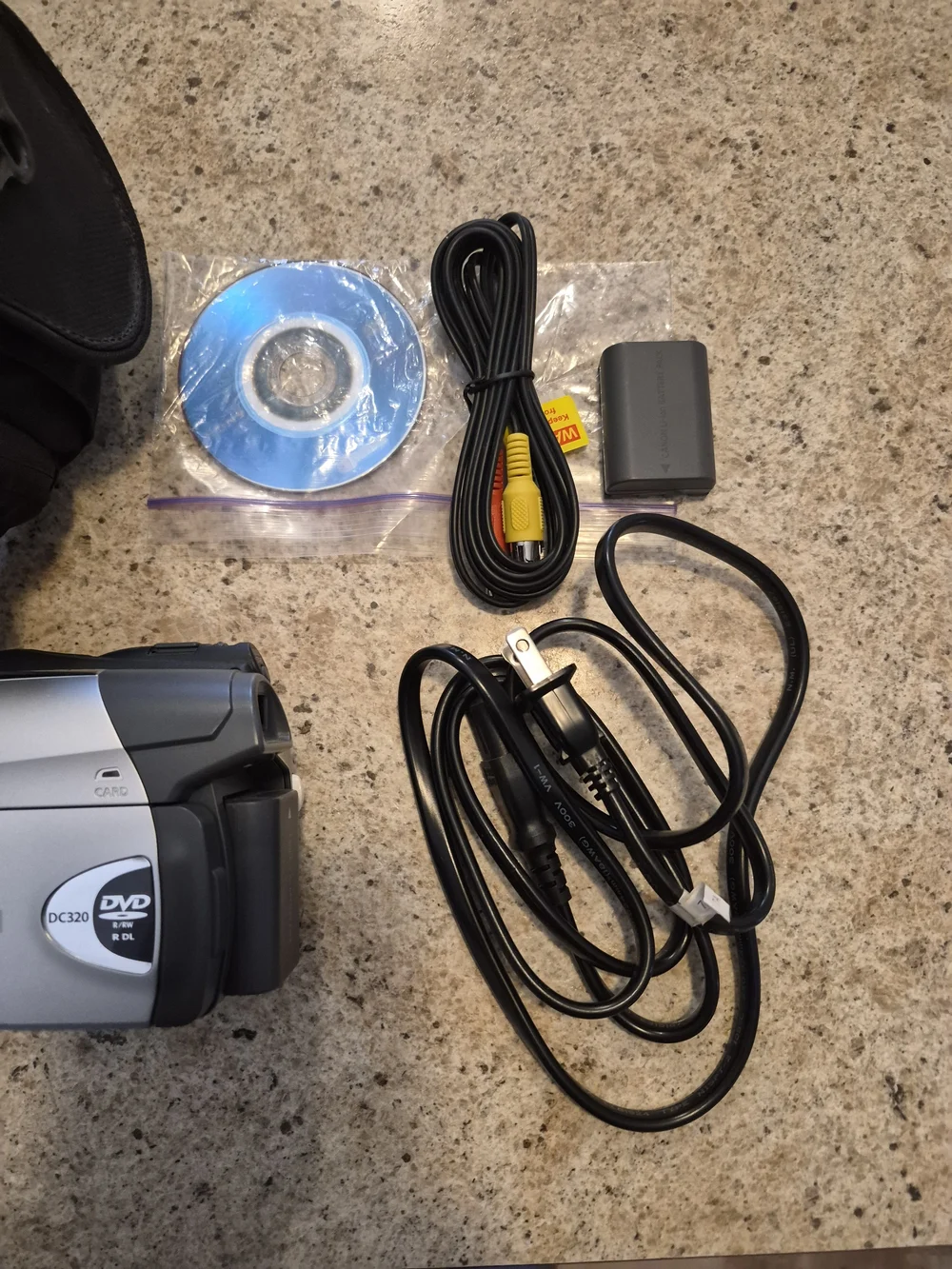 Canon Model # DC-320 Silver DVD Camcorder with Accessories